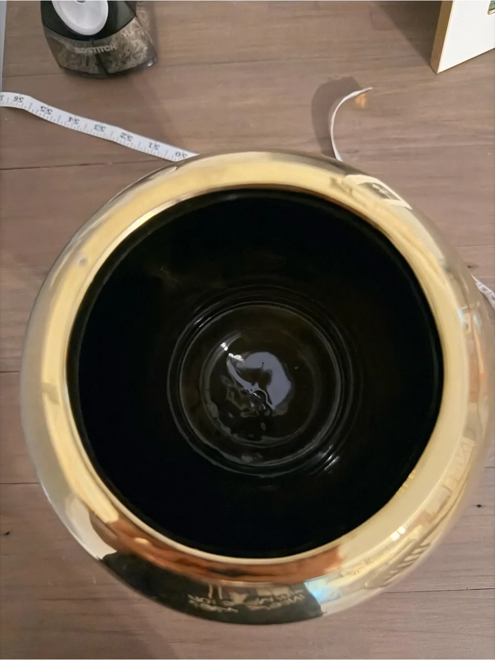 Gold Lion Head Ginger Jar